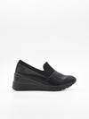 Zapato casual negro con plataforma ergonómica